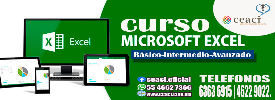 CURSO DE EXCEL -BÁSICO INTERMEDIO Y AVANZADO.